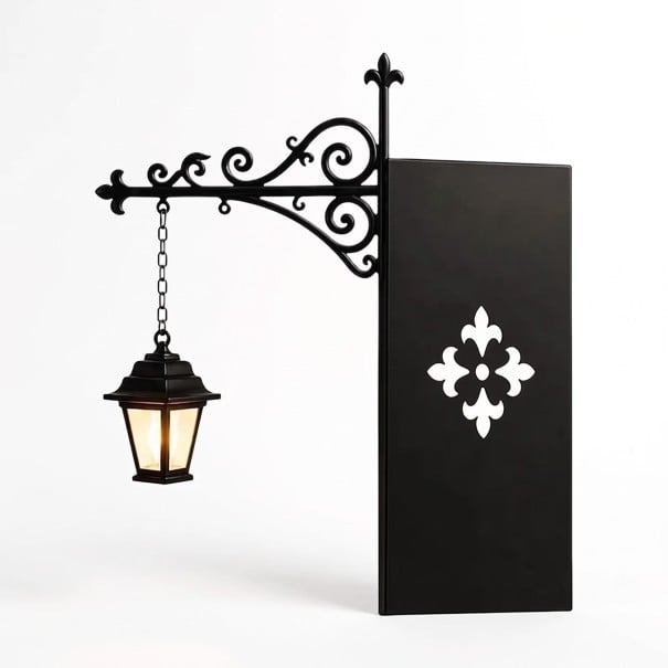 Lampe LED décorative pour bibliothèque Lucerne sur support en métal entre les livres 18 x 18 cm Sans fil sur batterie Nocturne noire 1