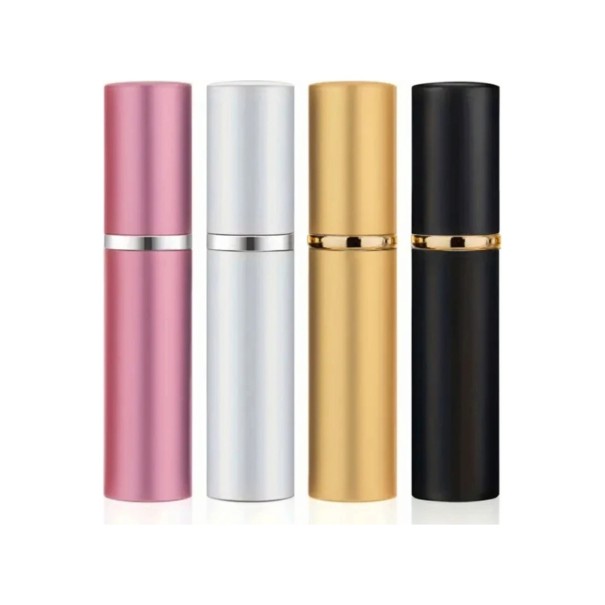 Juego de 4 atomizadores de viaje para perfume de 5 ml Recargables con frascos de vidrio Embudos y herramientas para rellenar Para viajar 1