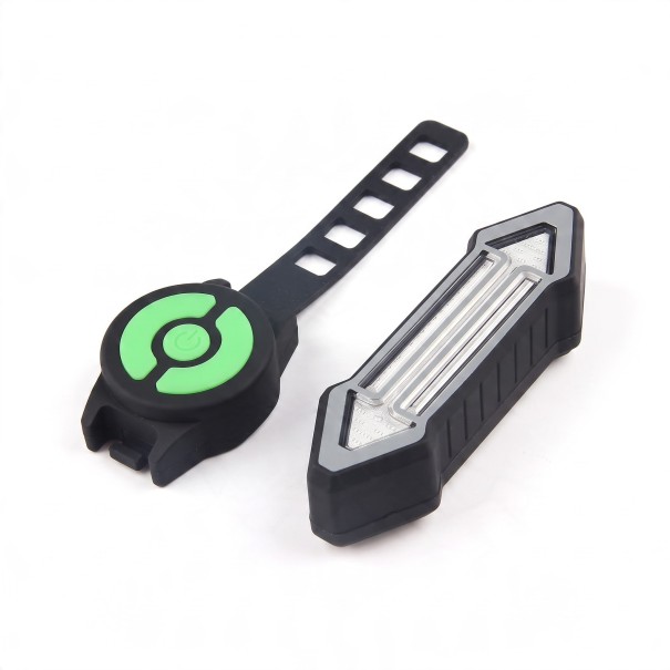 Achterlicht voor fiets met richtingaanwijzers en draadloze afstandsbediening CYCLE ZONE Oranje pijlen Rode licht USB-opladen 10,9 x 3,5 cm Zwart 1