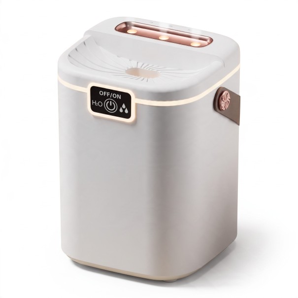 TINSOL Umidificatore d'aria 2 l Serbatoio ad alta capacità Tre ugelli Luce notturna Alimentazione USB-C 12,3 x 17,8 x 12,5 cm PP Bianco Per la camera 1