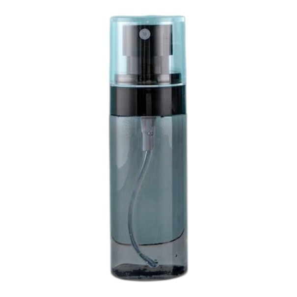 Flacone spray 60 ml con nebulizzazione fine 11,2 x 3,7 cm riempibile PET grigio fumé per acqua di rose, alcol e cosmetici da viaggio 1