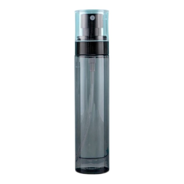 Flacone spray 100 ml con nebulizzazione fine 15,2 x 3,7 cm riempibile in PET grigio fumé per acqua per il viso, alcol e cosmetici 1
