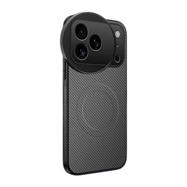Pouzdro na iPhone 16 Pro Max se závitem 58 mm a 4 filtry CPL ND8 UV a hvězdicový Kroužek MagSafe Pro focení mobilem šedá
