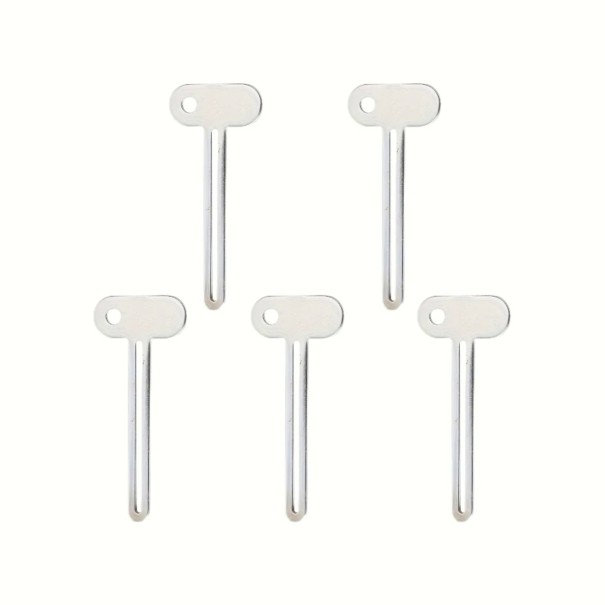 Fogkrém kinyomó 5 db Forgatható kulcsok a tubusok kiürítéséhez 7,9 x 3,4 cm Rozsdamentes acél Ezüst Krémekhez és kenőcsökhöz Fürdőszobába és műhelybe 1