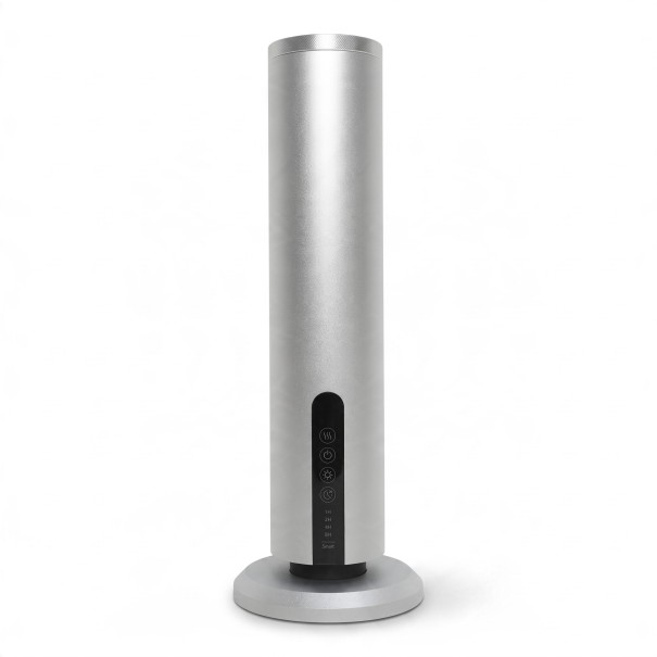 Diffusore di aromi intelligente per oli essenziali Wi-Fi e Bluetooth 120 ml Lega di alluminio 11,75 x 34,2 cm Timer Per appartamento argento