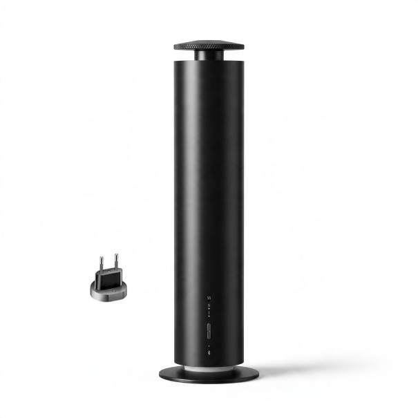 Diffusore intelligente di oli essenziali Bluetooth 120 ml Metallico 8,7 x 8,7 x 29,3 cm Copertura 200 m³ Per appartamenti e uffici nero