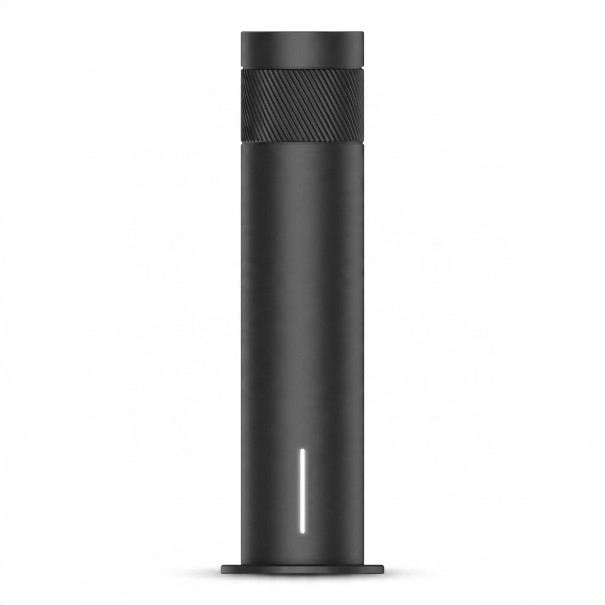 Diffusore domestico di oli essenziali Bluetooth 120 ml Metallico Tre livelli di intensità Indicatore luminoso Per appartamenti e uffici nero