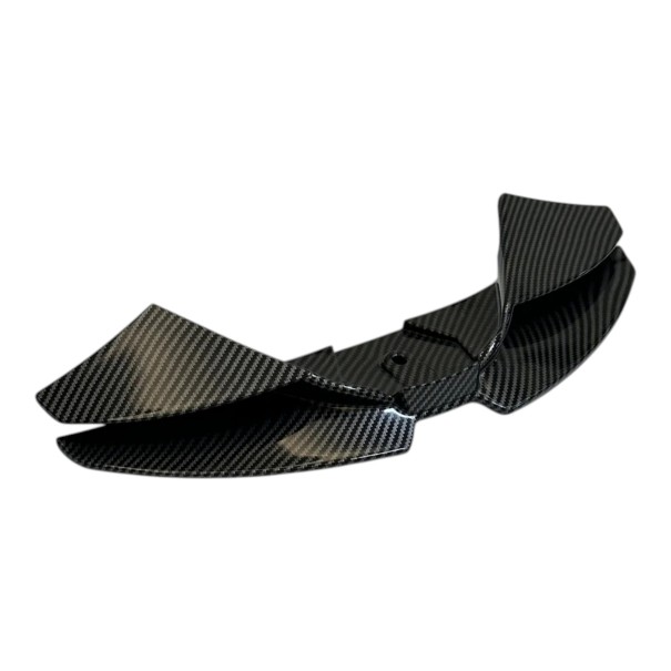 Etuspoileri moottoripyörälle Yamaha MT-07 2025–2026 Aerodynaaminen kansi siivekkeillä Musta hiilikuitukuosi 1 kpl Urheilullinen Helppo asennus 1
