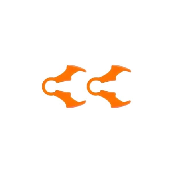 Clip nasal contra el ronquido 2 uds Dilatador nasal de silicona 2,5 x 1,3 cm Para facilitar la respiración por la nariz durante el sueño naranja