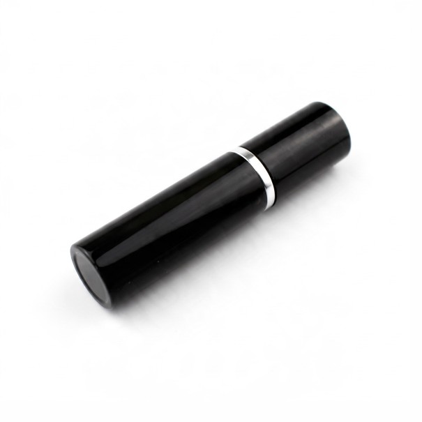 Dispenser de parfum de călătorie 5 ml Flacon mini refillabil cu carcasă din aluminiu și inserție din sticlă Pentru călătorii și poșete negru