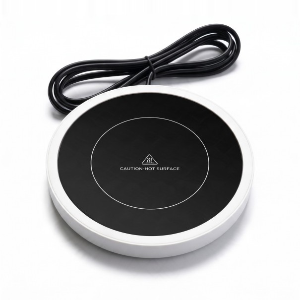 Calentador de tazas 15 x 2,7 cm Base eléctrica 36 W 3 temperaturas hasta 80 °C Control táctil Apagado automático Café Té blanco