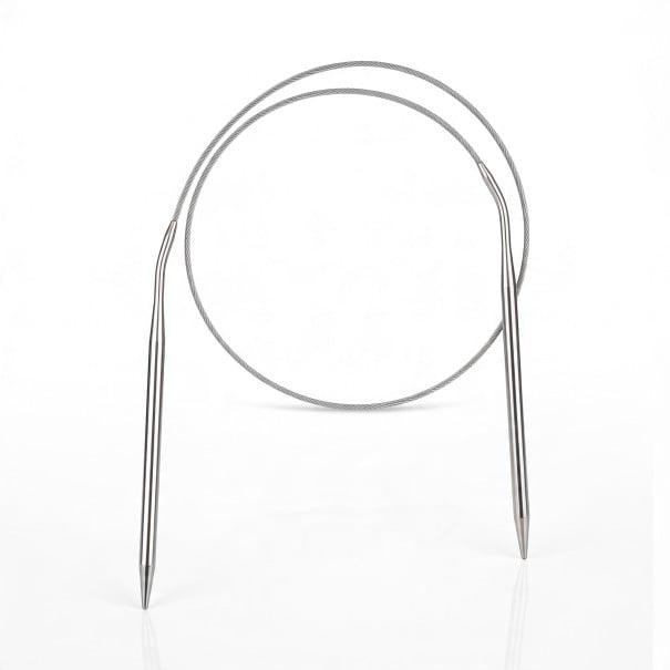 Cirkulær strikkepind 2,2 mm Længde 120 cm Spidser forbundet med kabel Til tynd garn og blondermønstre Til strikning i cirkler og rækker 1