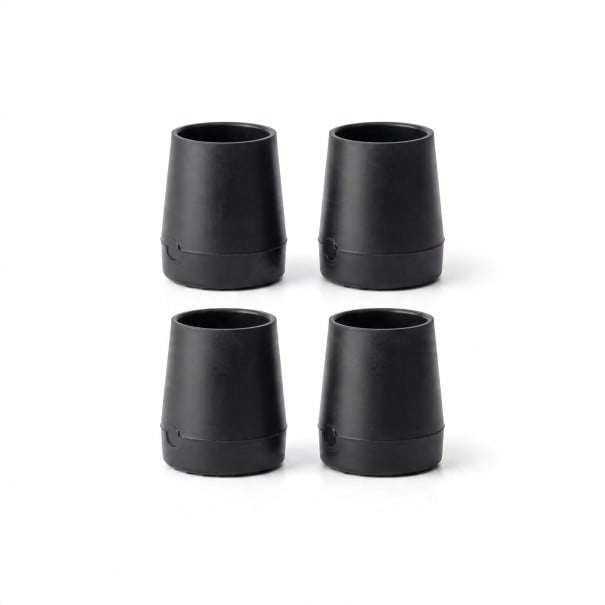 Krykker til nåle-hæle 4 stk Størrelse S Øverste diameter 1,1 cm TPU Skridsikre Stille gang og hælbeskyttelse sort