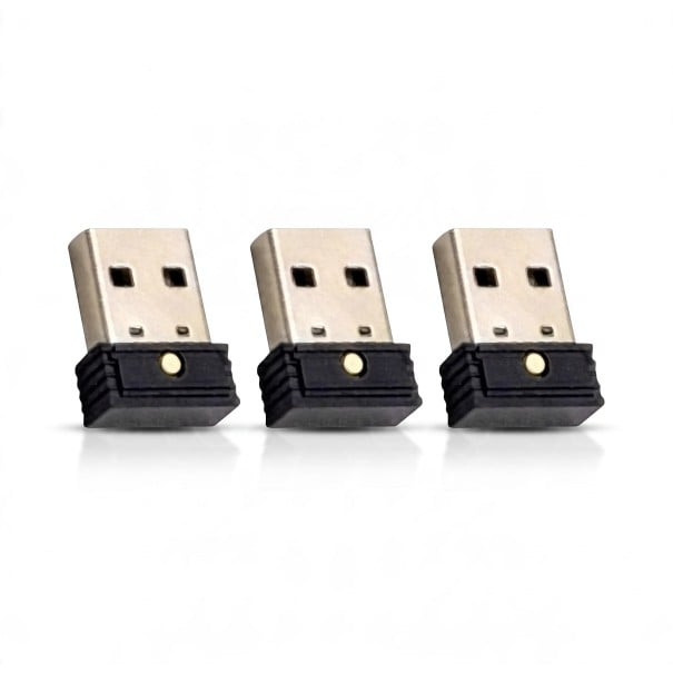 Mus bevægelsessimulator Mouse Jiggler 3 stk USB-A Mini 18,5 x 14 x 6 mm med knap og 3 tilstande Uden drivere Sort mod computersøvning 1