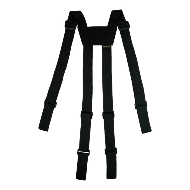 K suspenders tactiques pour ceinture de service en forme de H Largeur 3,8 cm Fixation par velcro Réglables Pour la police, l'armée noir