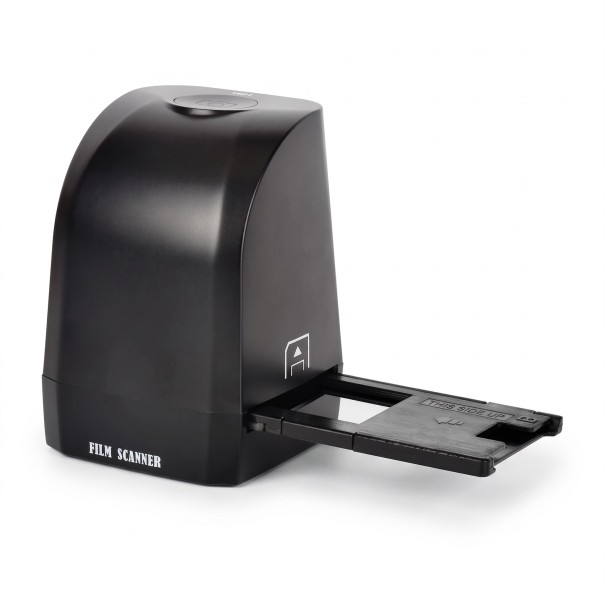 Negativ- og dias scanner 35 mm 8 MPx med USB-forbindelse til computer LED-belysning 2400 dpi Sort til digitalisering af gamle fotografier 1