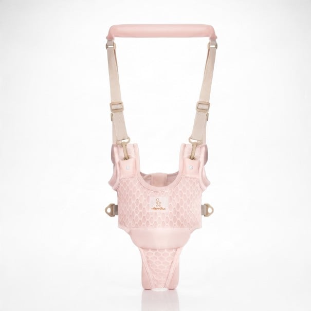 Læringssele til småbørn med håndtag Åndbar vest med velcro og spænde Justerbare stropper 20–40 cm rosa