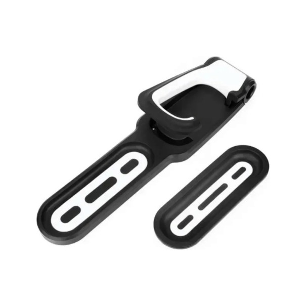 Wall Mount for Bike Vertical Folding Hook for Front Wheel with Rear Wheel Support 35 x 6.5 cm For Garage and Flat white