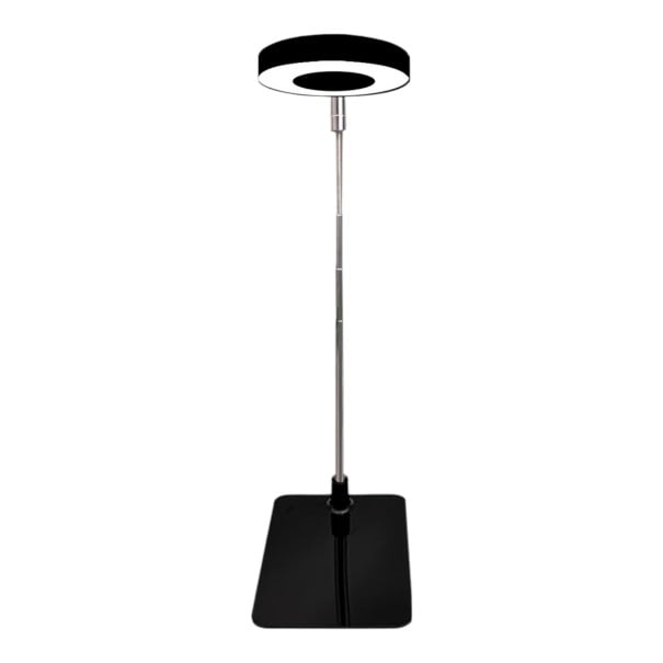 Luz LED de Cultivo com Base Vara Telescópica 20–66,3 cm 3 Modos de Luz Dimerização Temporizador USB Preto Para Plantas de Interior 1