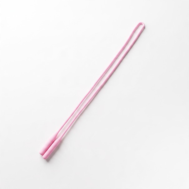 Silikonsnor til briller 55 cm Fleksibel silikonstrimmel med skridsikre ender Mod tab Til sport og fritid lyserosa