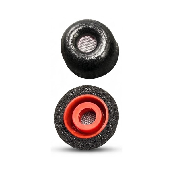 Skumpropper til Sony WF-1000XM4 og WF-1000XM5 Størrelse L Diameter 13 mm Par Hukommelsesskum Sort og rød Erstatningspropper til ørerne 1