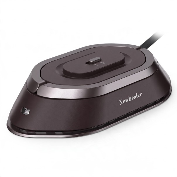Mini håndjernstryger til tørre Multifunktionel Non-stick keramisk sål Sammenklappeligt håndtag Etui og sprayflaske sort