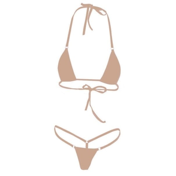 Dámske mikro bikiny P399 béžová