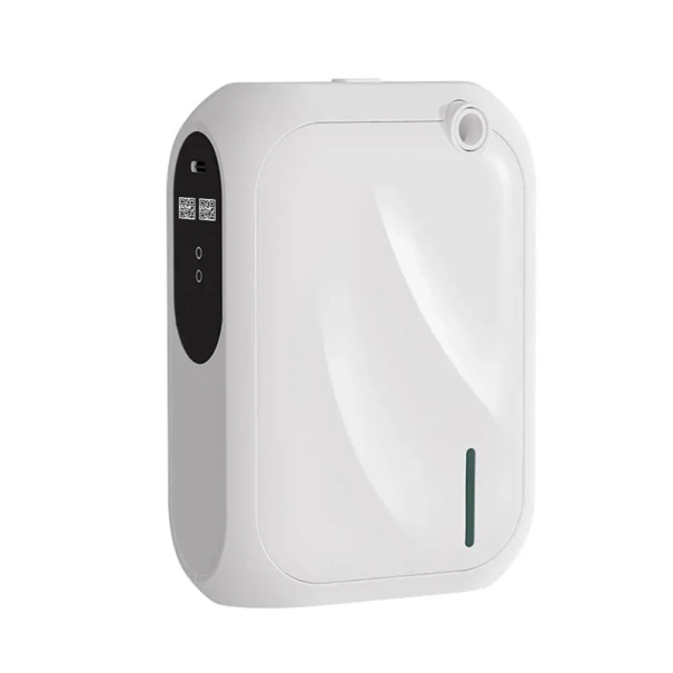 140ml vægmonteret aroma diffuser med Bluetooth kontrol 16 x 6 x 11,5 cm Moderne luftfrisker af PP plast til hjemmet og kontoret hvid