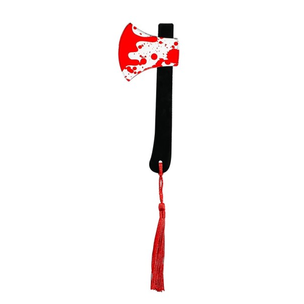15 cm Horror Themed Bookmark Axe with Tassel for Horror Lovers 1