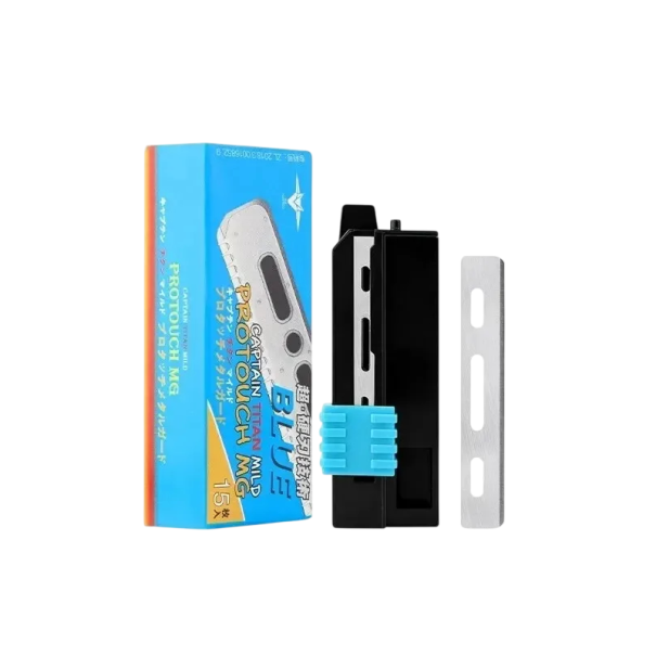 15 pcs Lâminas de substituição para lâmina de barbear Lâminas de um lado Doseador para armazenamento seguro Lâminas de substituição para cabeleireiros 1