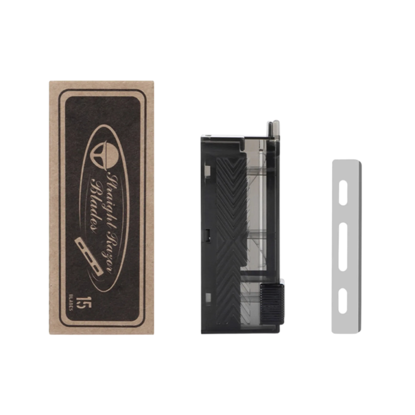 15 sztuk Ostrzy zapasowych do maszynki Jednostronne ostrza Dozownik do bezpiecznego przechowywania Ostrza zapasowe dla barberów i fryzjerów 1