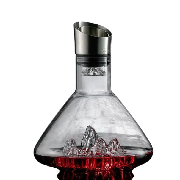 1500 ml whisky karaffel 21,5 x 18 x 6,2 cm Elegant karaffel til whisky, rom og destillater Stilfuldt supplement til hjemmebaren hvid