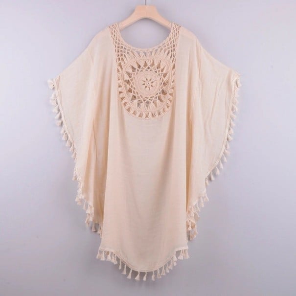 Poncho de mujer P474 beige