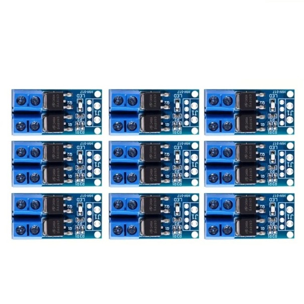 15A 400W MOSFET spínač PWM regulátor DC 5V-36V riadiaci modul pre Arduino regulácia otáčok motorov a jasu LED svetiel 1