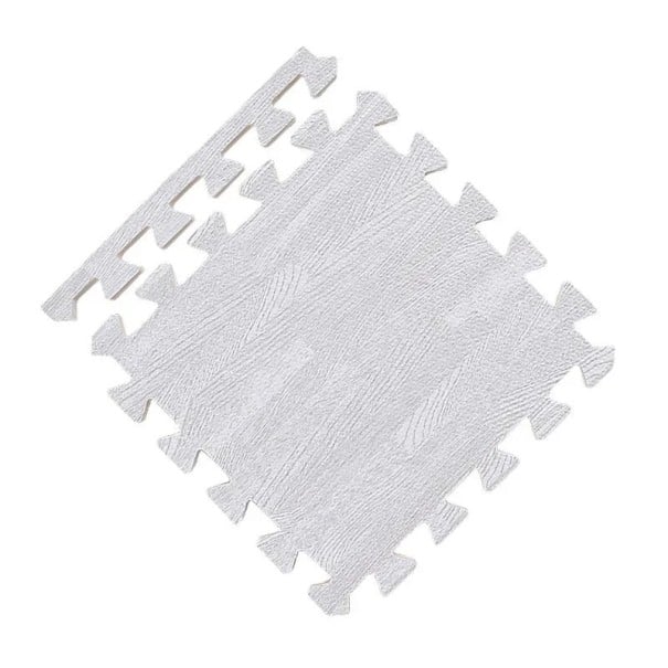 16 ks Dětská puzzle podložka protiskluzová 30×30×1 cm pěnová elastická hrací podlaha pro batolata domácí hraní bílá