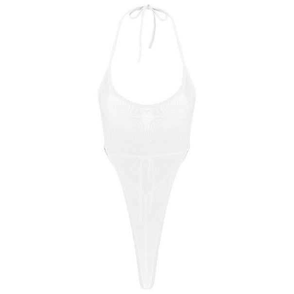 Body transparente de mujer P1109 blanco