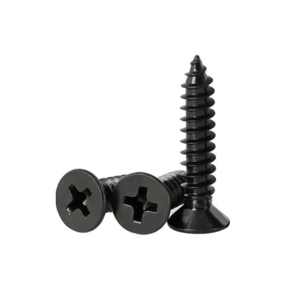 170–180 Stück Set von Schrauben für Gipskarton 0,5 kg Kreuzschlitz 60 mm Kohlenstoffstahl schwarze Schrauben für die Montage von Gipskarton 1