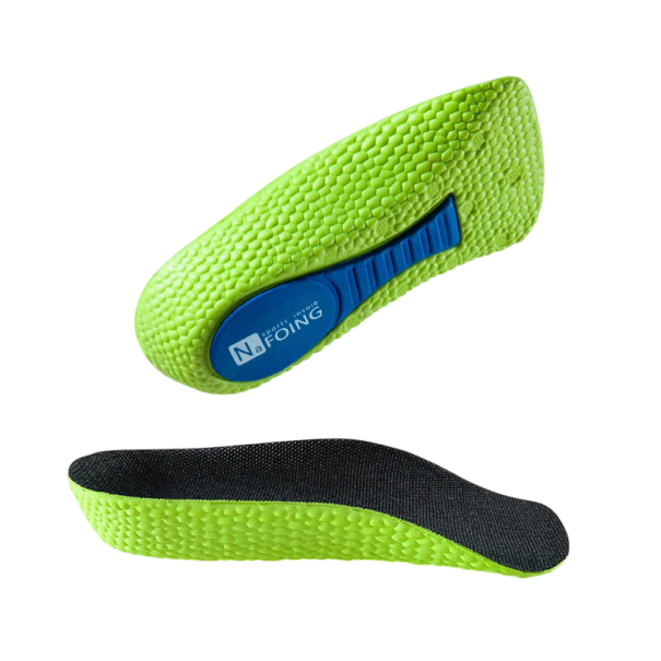 2.5 cm Insoles Neutral Colour Height Increase Shock Absorption Pressure Relief Heel Relief Comfortable Walking Suitable for All Footwear green