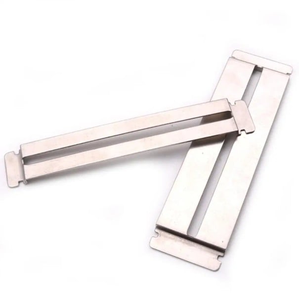 2 bucăți Plăci de protecție metalice pentru praștii de chitară Un instrument pentru întreținerea fretboard-ului Lustruire și șlefuire a praștilor 1