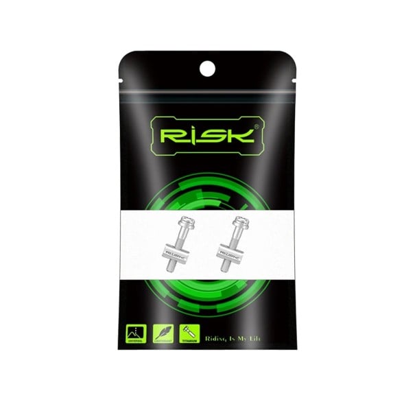 2 bucăți șuruburi de fixare pentru șaua bicicletei 30 mm din aliaj de titan șuruburi de legătură rezistente pentru ciclism argint