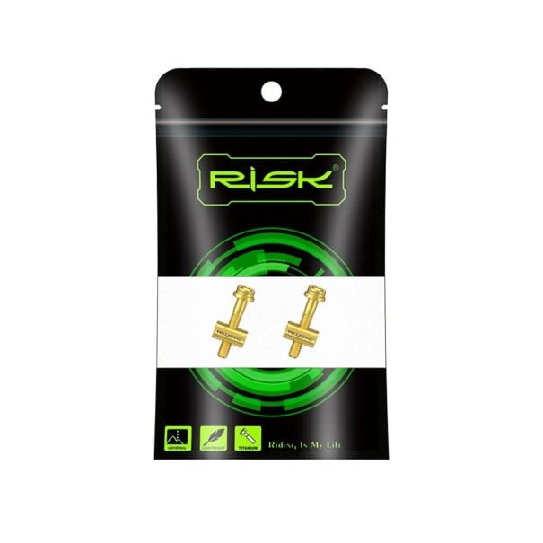 2 bucăți șuruburi de fixare pentru șaua bicicletei 30 mm din aliaj de titan șuruburi de legătură rezistente pentru ciclism aur