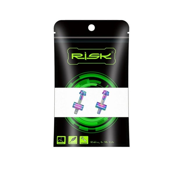 2 bucăți șuruburi de fixare pentru șaua bicicletei 30 mm din aliaj de titan șuruburi de legătură rezistente pentru ciclism curcubeu