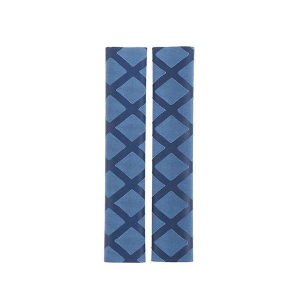 2 db gumi csúszásgátló motorkerékpár kormánymarkolat-burkolat 125 x 3 mm-es univerzális hőzsugorodó kormánymarkolat-burkolat tok kék