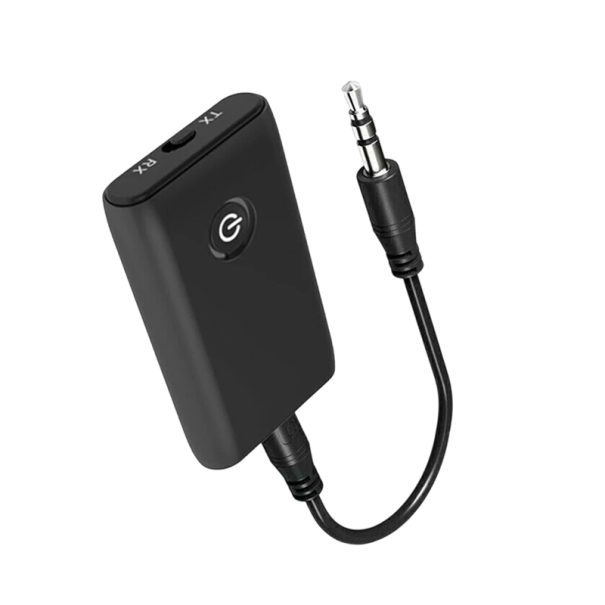 2-in-1 Bluetooth 5.0 Audio Adapter Transmitter and Receiver AUX USB for TV PC Car Speakers 3.5mm Output 1