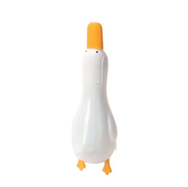 2 in 1 Cute Duck-Shaped Cleaning Clip 13.5 cm Double Head with Dustpan and Grout Scraper Drain and Hair Cleaning Tool 1