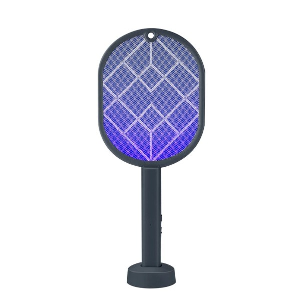 2-in-1 elektrische muggenmepper 43x17 cm USB oplaadbare insectenmepper Verstelbare hoeklamp ABS-materiaal Insectenverdelger voor thuis grijs