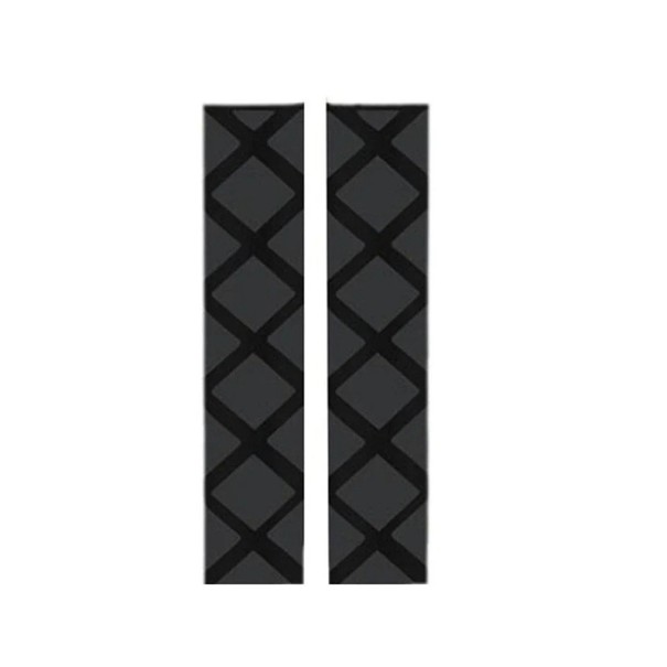 2 kpl kumisia liukumattomia moottoripyörän ohjaustangon kahvojen suojuksia 125 x 3 mm yleiskäyttöisiä lämpökutistuvia ohjaustangon suojuksia musta