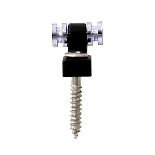 2 ks Chromované válečkové stromky na elektrickou kytaru Držáky a vedení strun Roller String Trees Retainer Guide Kovové kytarové příslušenství šedá