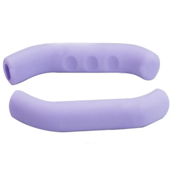 2 ks Gelový potah na brzdovou páku nebo stojánek elektrické koloběžky 1,5 x 8 cm Ochranný návlek PU proti poškození a opotřebení fialová