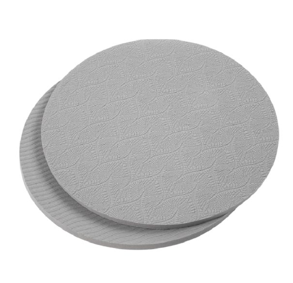 2 ks podložka pod kolena a lokty na jogu ergonomická 18×1 cm TPE materiál měkká cvičební podložka pro jógu a fitness šedá